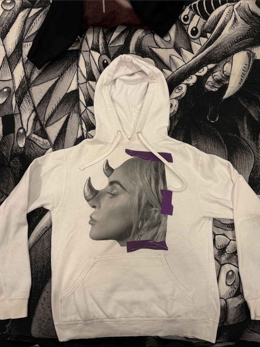 Lady Gaga Joanne World Tour 2017 White Graphic Hoodie